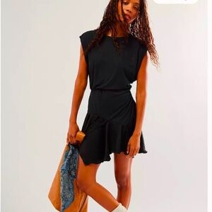 Free people Black jazzy mini Dress